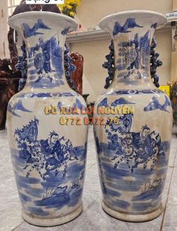 Cặp bình tích người, gốm tàu