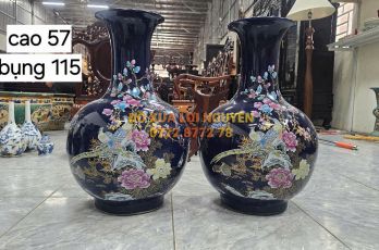 Cặp bình củ tỏi, gốm tàu