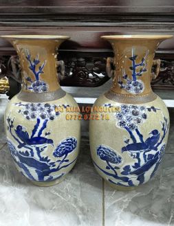 Cặp bình chim hoa, Gốm thành hoá