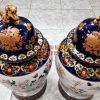 Cặp bình gốm tích mã đáo, gốm tàu