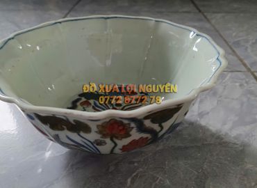 Bát sen cá gốm tàu