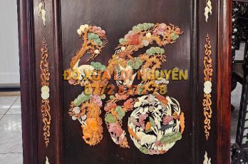 Tranh chữ PHÚC, gỗ trắc ta