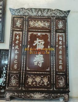Tranh thờ gỗ gõ mật xưa, phúc thọ, hàng vip