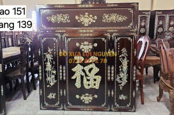 Tranh thờ chữ PHÚC, gỗ gõ mật