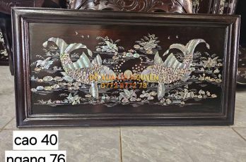 Tranh lý ngư vọng nguyệt, gỗ gõ mật