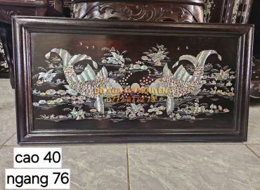 Tranh lý ngư vọng nguyệt, gỗ gõ mật