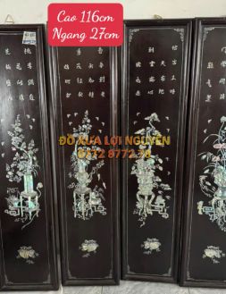 Tranh tứ bình, gỗ gõ mật