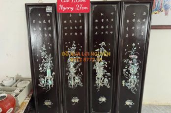 Tranh tứ bình, gỗ gõ mật