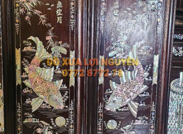 Tranh lý ngư vọng nguyệt, Gỗ gõ mật