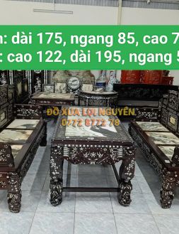 Trường kỷ ngũ sơn 3 món, cẩn ốc tứ diện, giá hữu nghị