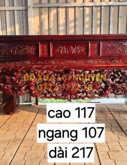 Nghi thờ siêu to, gỗ gõ mật, đục trạm sắc nét