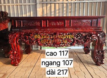 Nghi thờ siêu to, gỗ gõ mật, đục trạm sắc nét