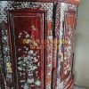 Tủ trưng bày, gỗ cẩm lai, cẩn ốc đỏ siêu vip