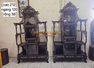 Tủ trưng bày, dơi cài thọ, gỗ gõ mật