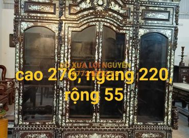 Tủ trưng bày Louis Vip, gỗ gõ mật