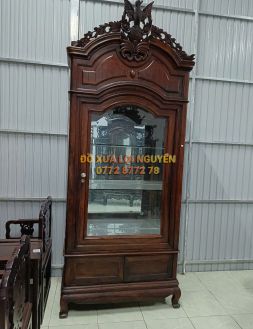 Tủ trưng bày gỗ cẩm lai xưa