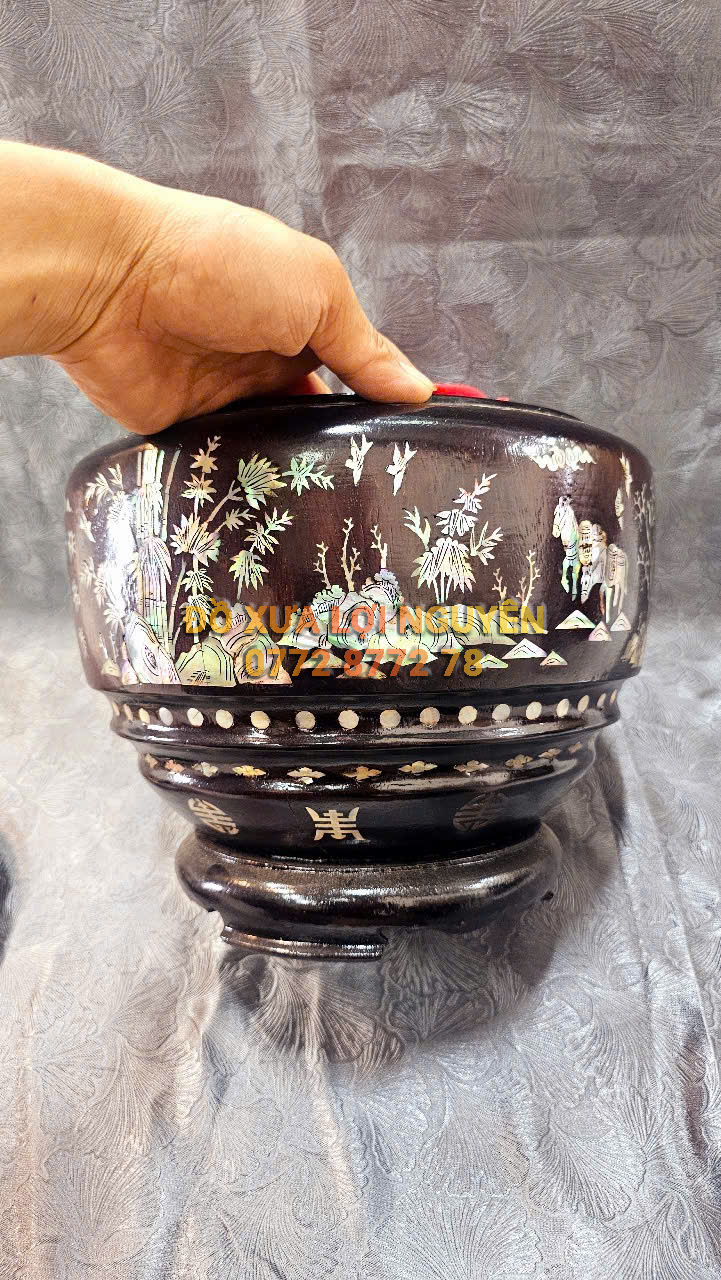 Hủ ủ trà. Gỗ gõ mật