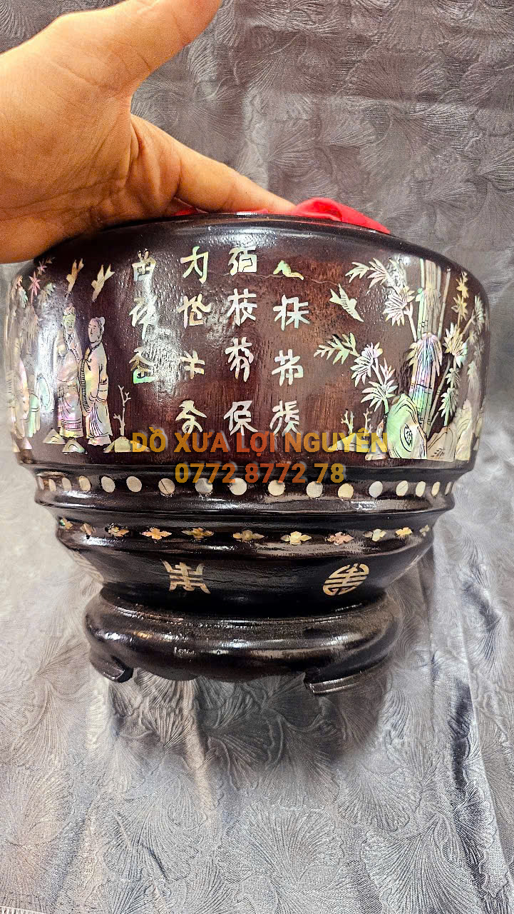 Hủ ủ trà. Gỗ gõ mật