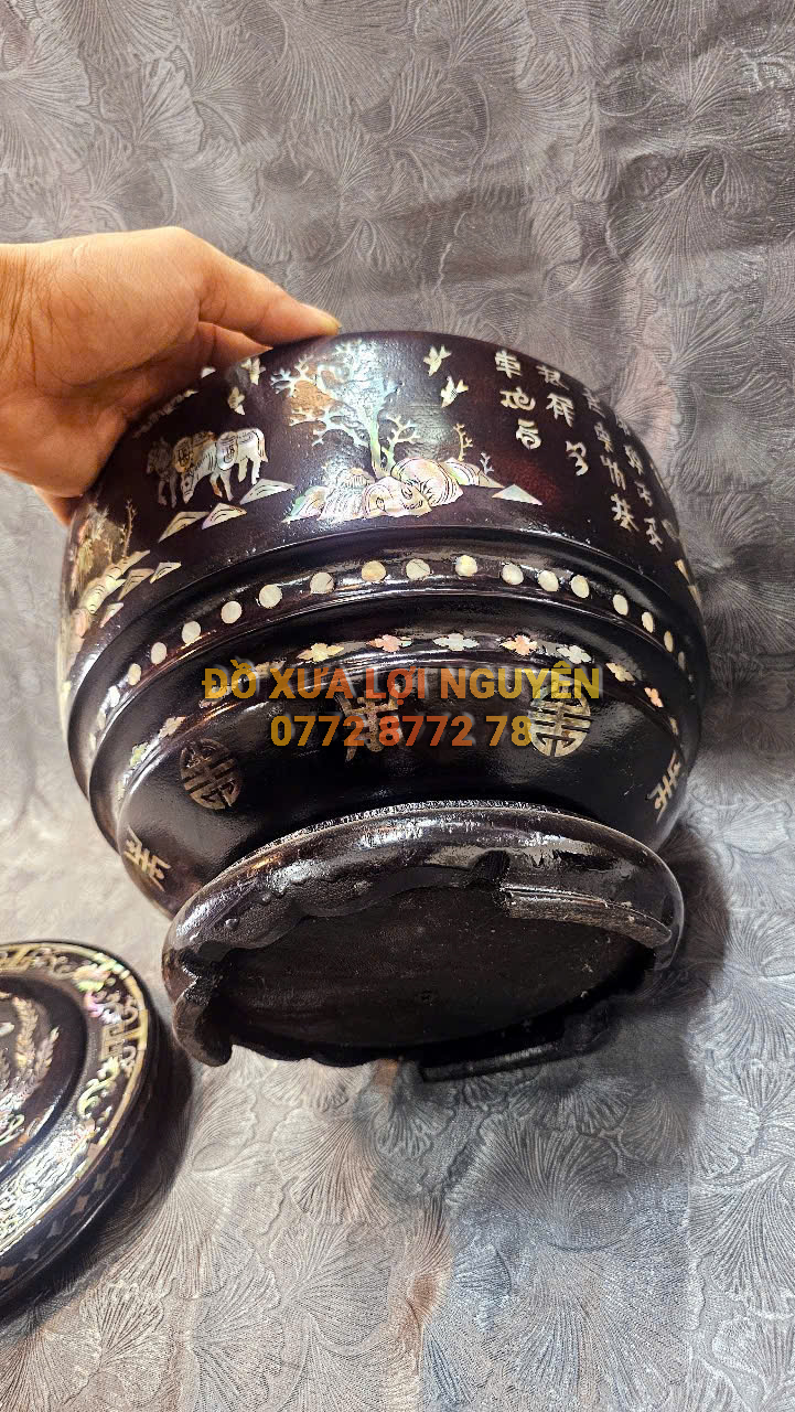 Hủ ủ trà. Gỗ gõ mật