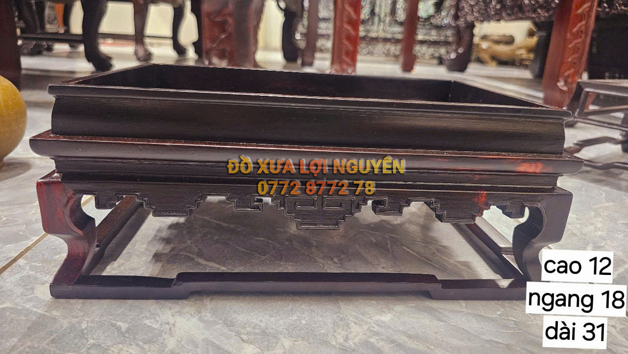 Khai trà gỗ trắc