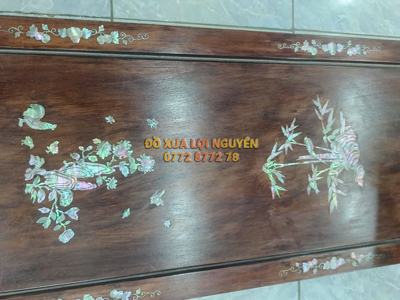 Bàn trà gỗ hương