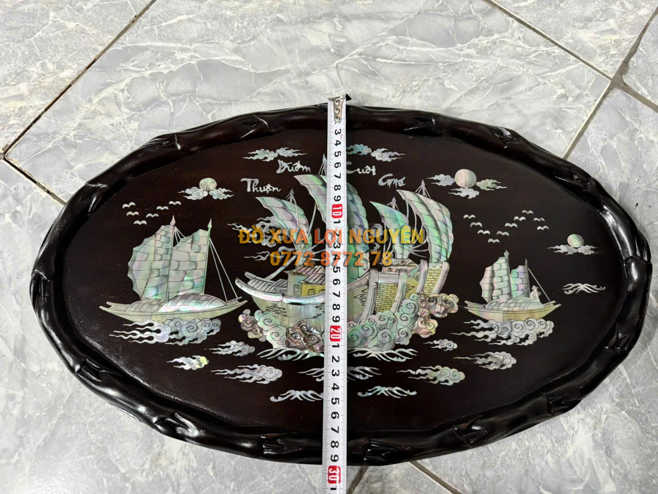 Khay trà gỗ gõ mật - 6