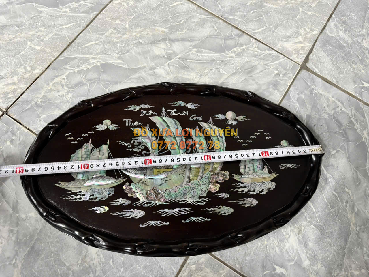 Khay trà gỗ gõ mật - 6