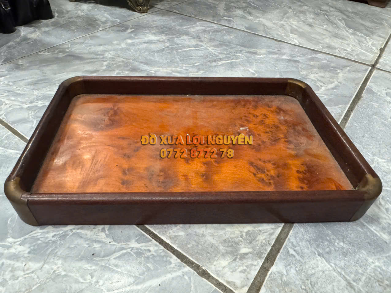 Khay trà gỗ nu vip