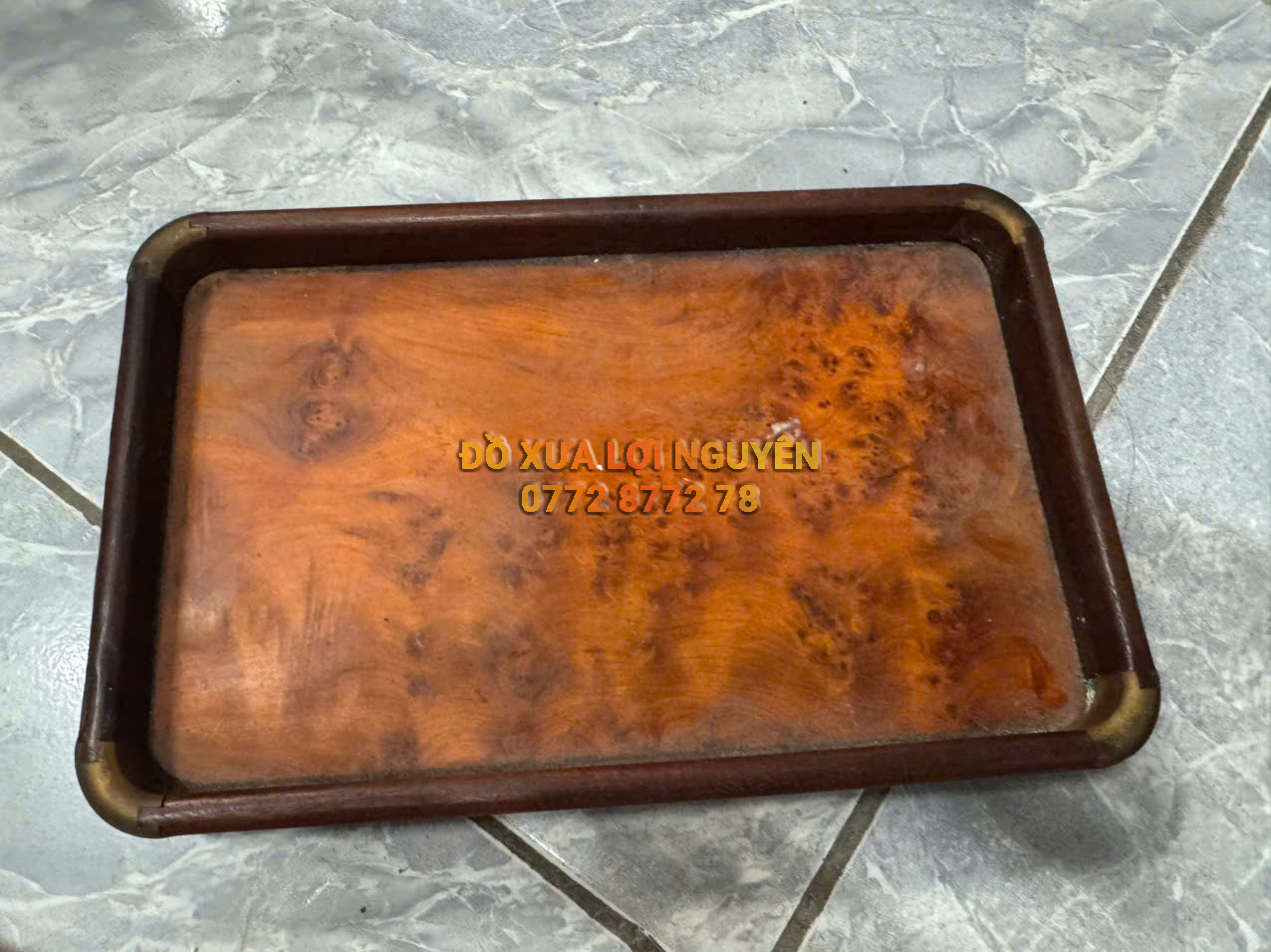 Khay trà gỗ nu vip