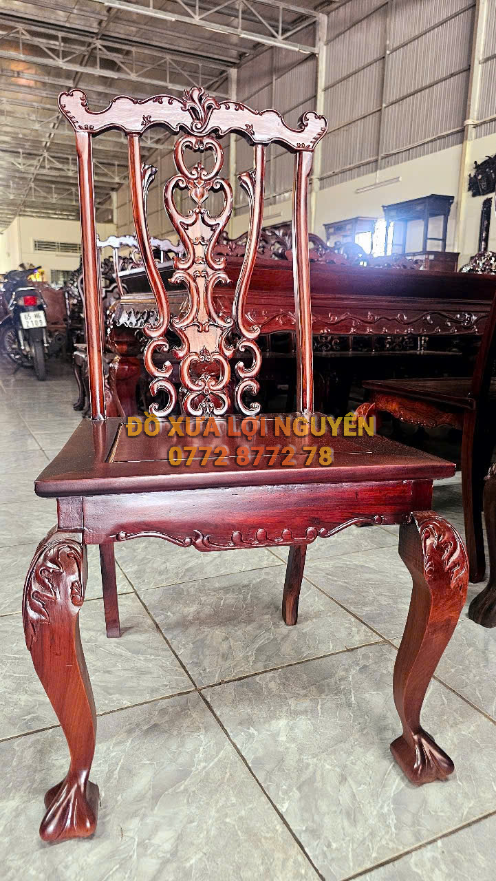 Bàn ăn gỗ cẩm lai 9 món xưa, đẹp giá rẻ