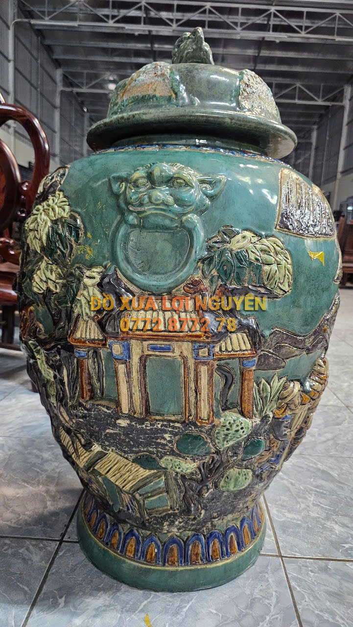 Cặp choé gốm biên hoà, cao to. Rất đẹp