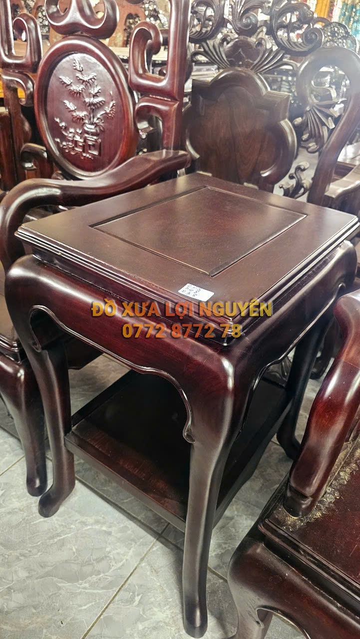 Bộ móc tàu 8 món gỗ trắc ta xưa đẹp