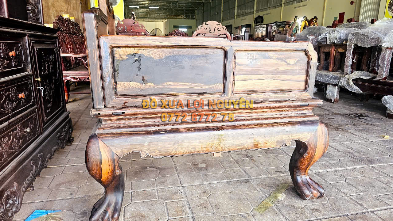 Giường gỗ mun ta, mặt gỗ hương ta xưa, đẹp vip
