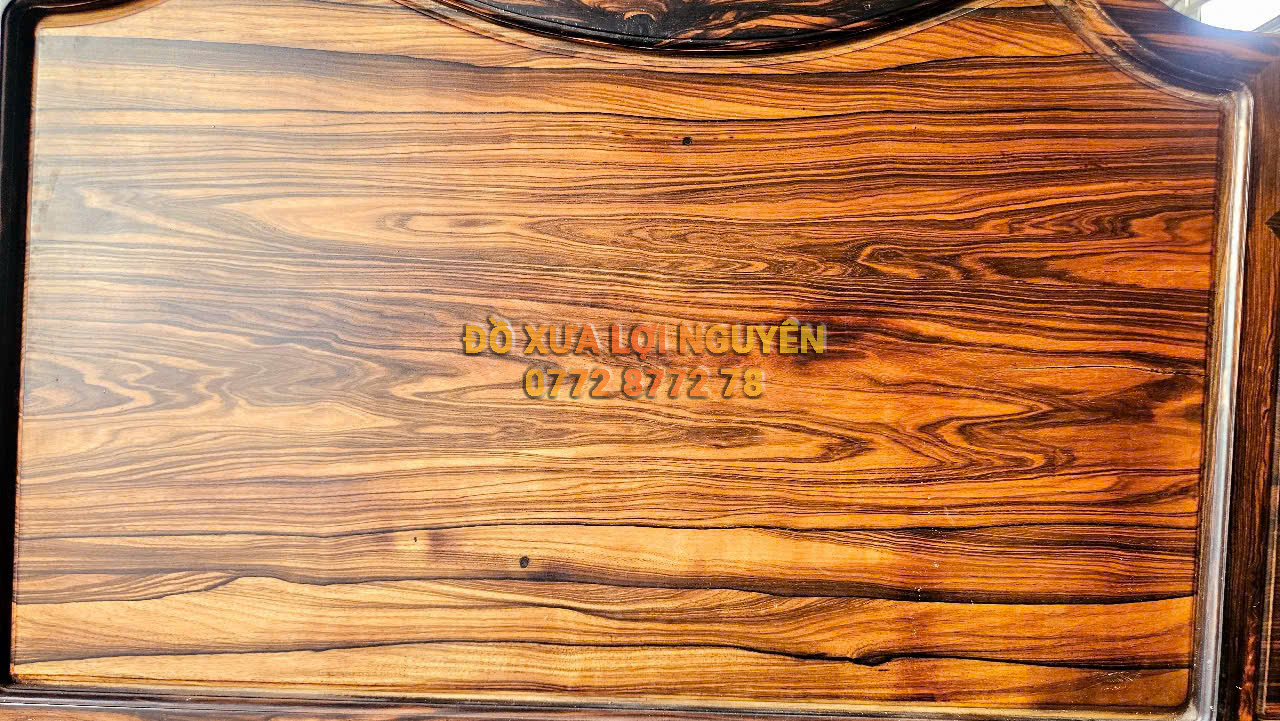 Giường gỗ mun ta, mặt gỗ hương ta xưa, đẹp vip