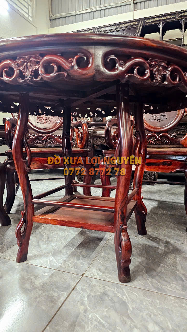 Bộ ruột dơi, gỗ cẩm lai ta 7 món