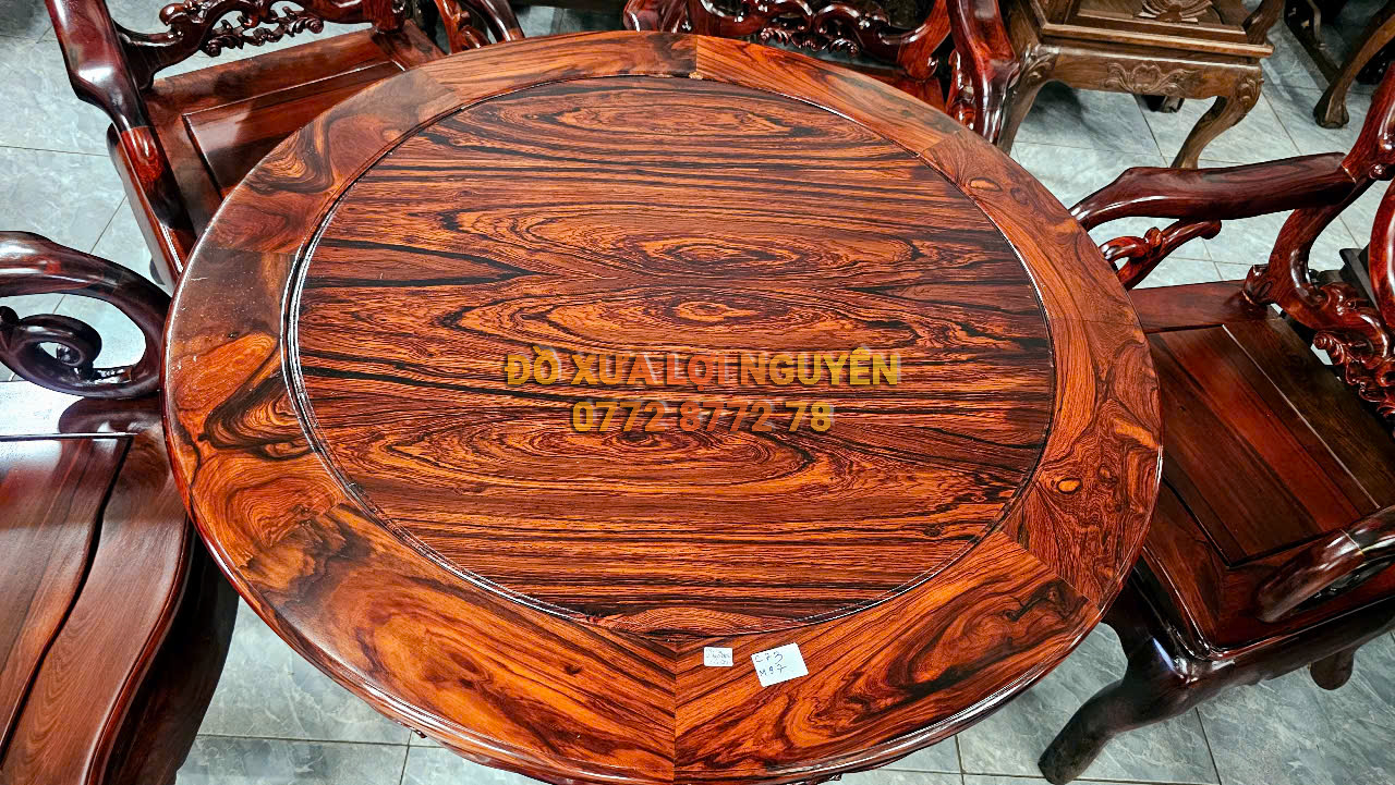 Bộ ruột dơi, gỗ cẩm lai ta 7 món