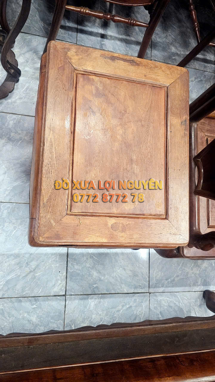 Bộ bàn móc 8 món, gỗ cẩm lai xưa