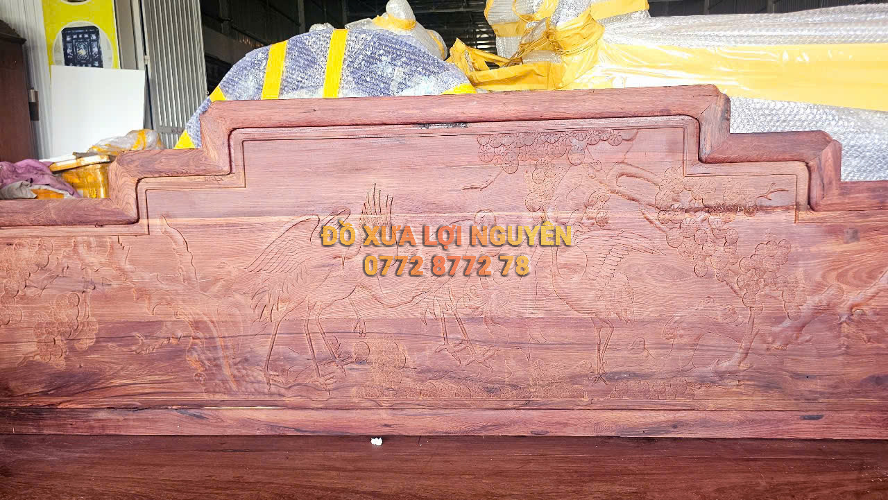 Bộ bàn ghế gỗ cẩm lai 10 món, quốc sắc thiên hương