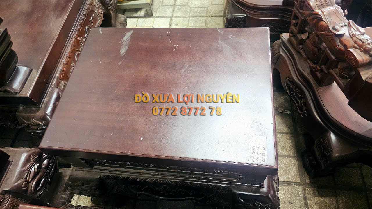 Bộ bàn gỗ xoan đào, 6 món, tay 16, to đẹp