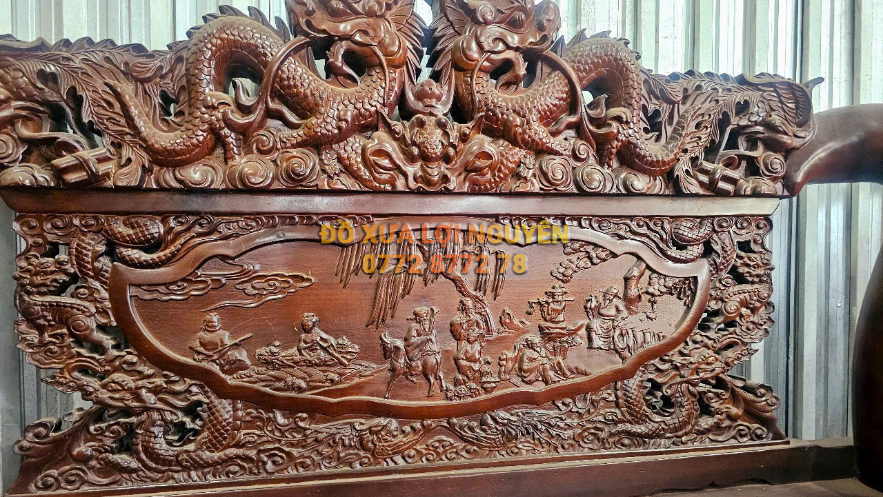 Bộ bàn gỗ xoan đào, 6 món, tay 16, to đẹp