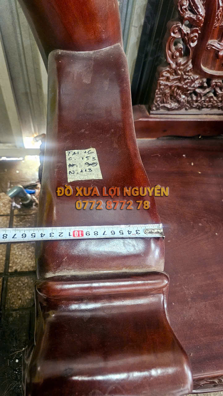 Bộ bàn gỗ xoan đào, 6 món, tay 16, to đẹp
