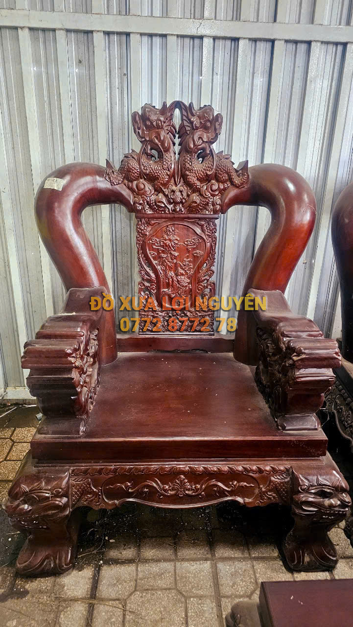 Bộ bàn gỗ xoan đào, 6 món, tay 16, to đẹp