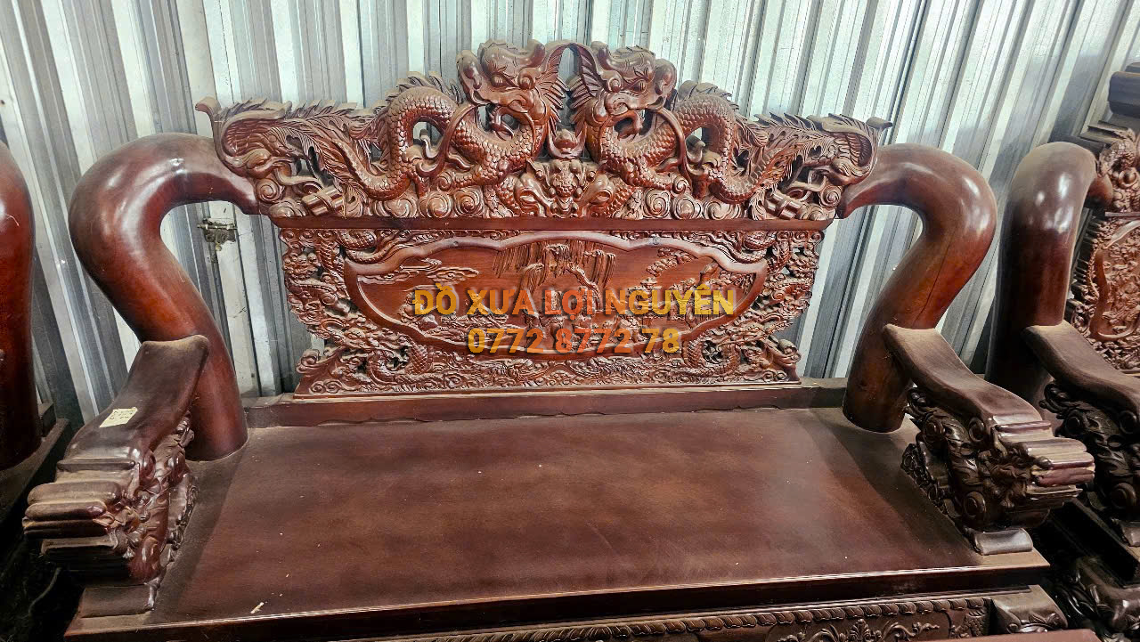 Bộ bàn gỗ xoan đào, 6 món, tay 16, to đẹp