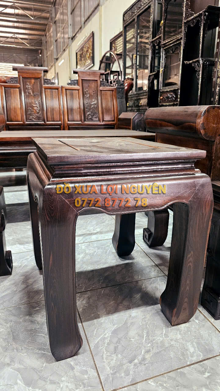 Bộ bàn 6 món, Gỗ mun ta xưa