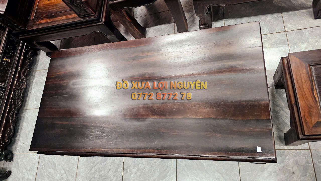 Bộ bàn 6 món, Gỗ mun ta xưa