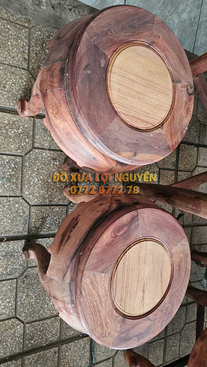 Bộ bàn minh thúng, gỗ cẩm lai xưa, 7 món