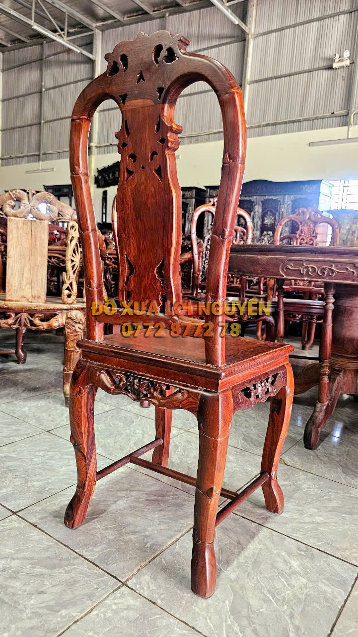 Bàn ăn 9 món, gỗ cẩm lai xưa đẹp