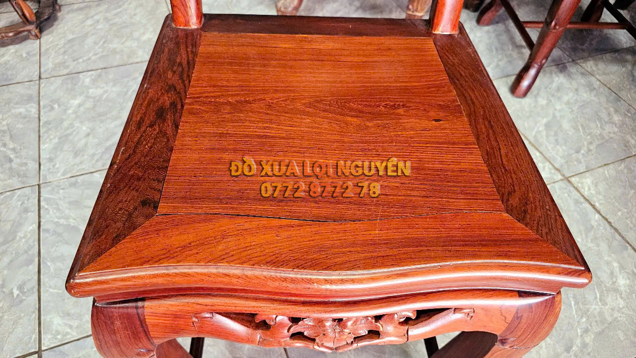 Bàn ăn 9 món, gỗ cẩm lai xưa đẹp