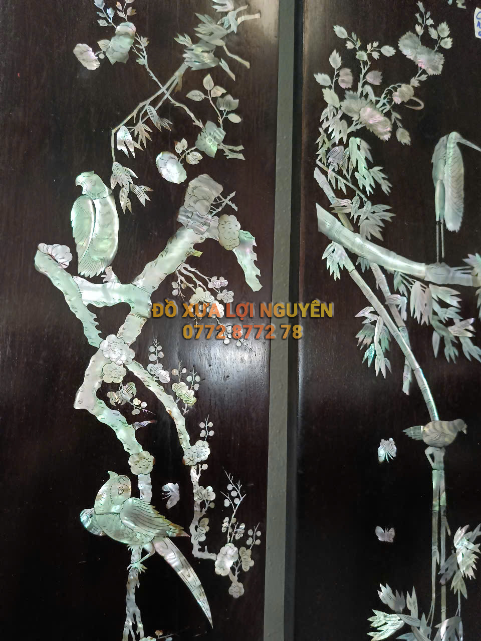 Câu đối trúc mai, gỗ gõ mật