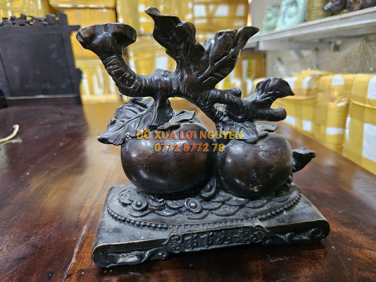 Quả hồng như ý bằng đồng